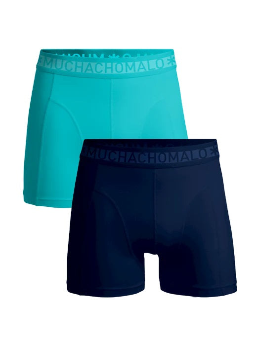 SOLID BOXER 2 PK  Blue/Blue