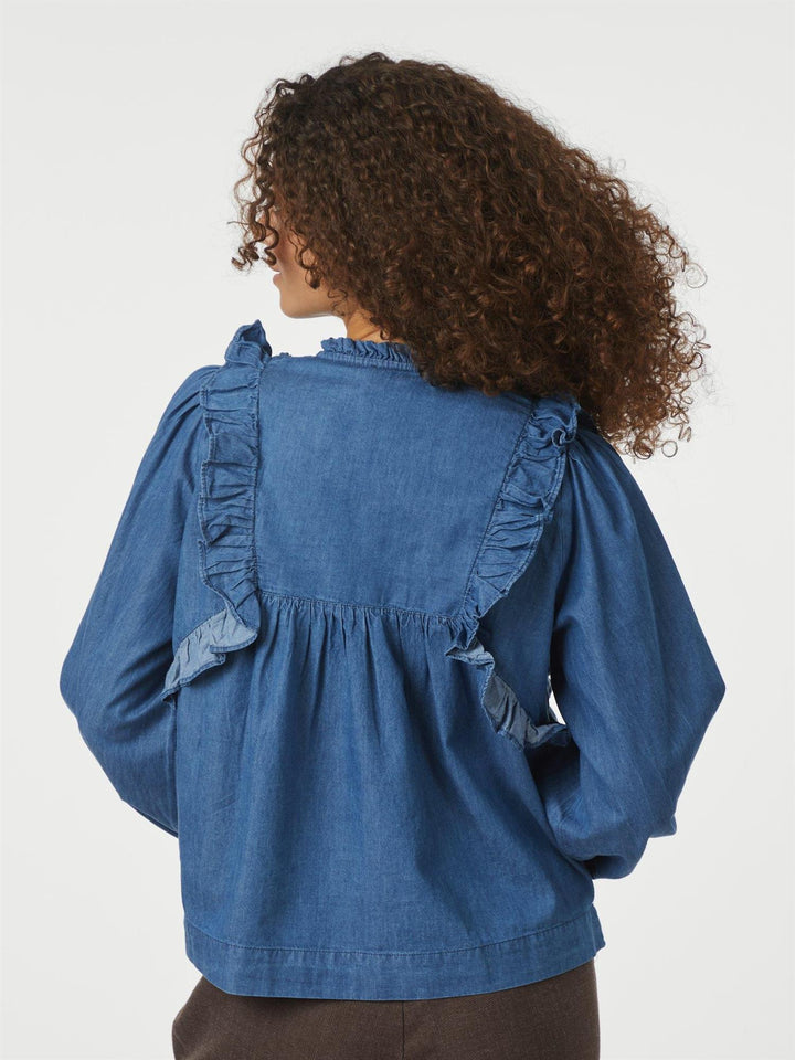 Janis Denim Blouse  Blue