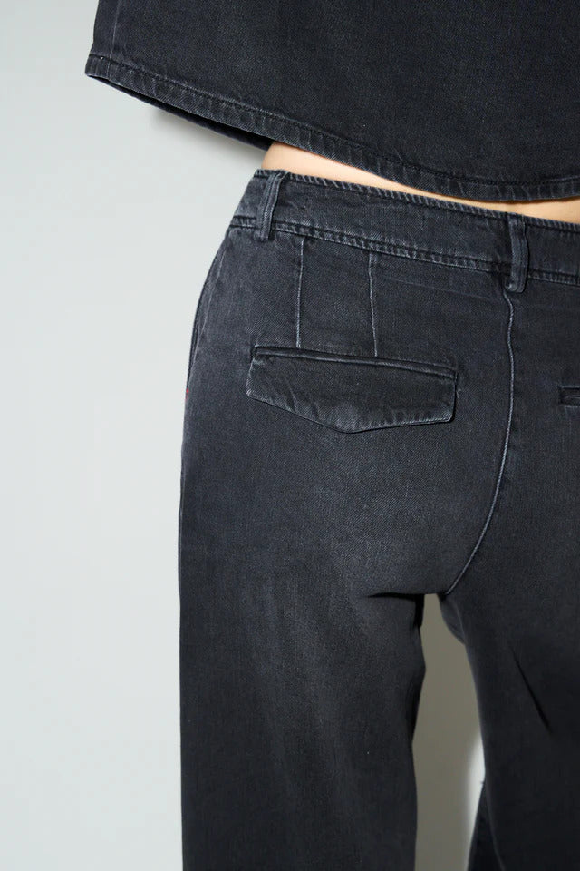 Ellen French Jeans Wash Milano Black  Black