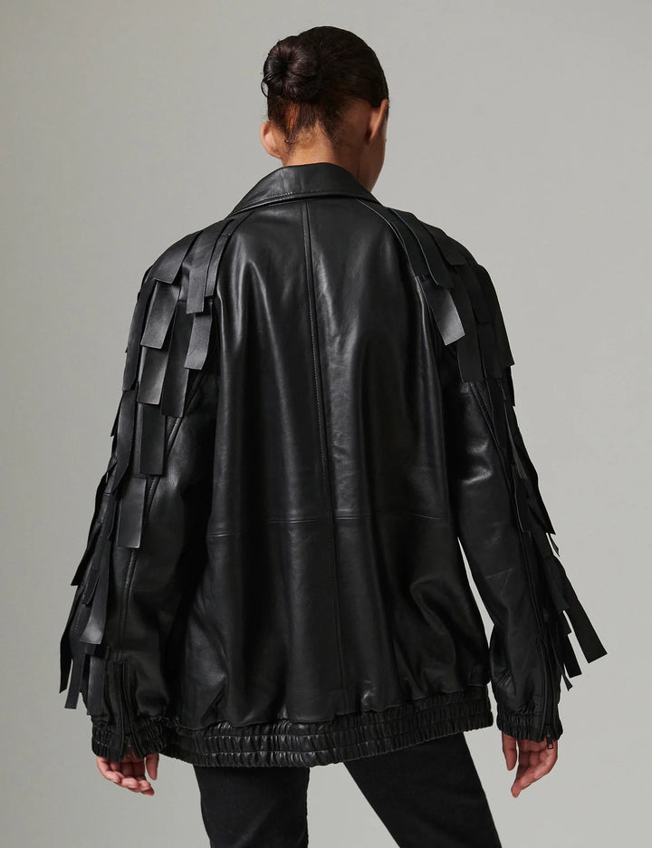 Rafia soft lamb leather  Svart