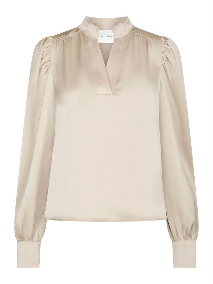 Rosslyn Heavy Sateen Blouse  Champagne