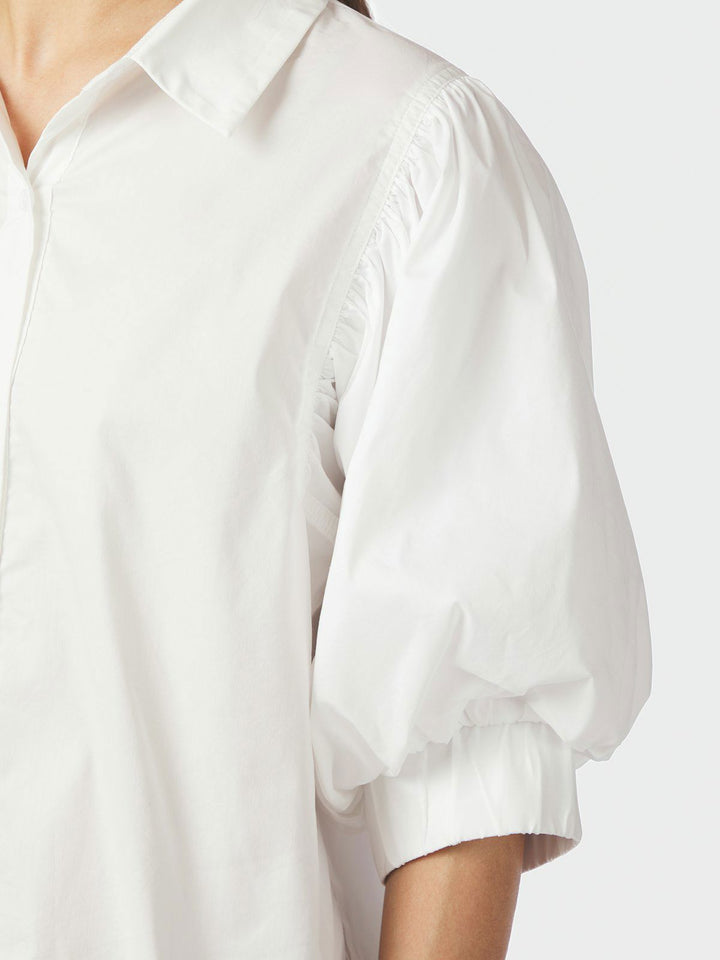 Etta Poplin Shirt  White