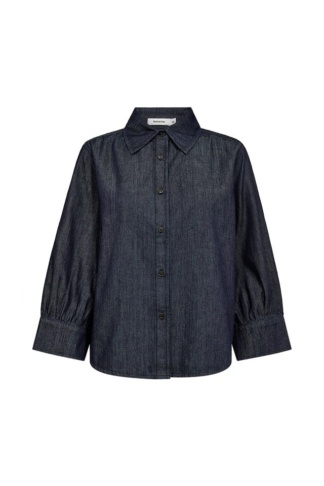 Key Hepburn 3/4 Shirt Wash Rinse Boston  Rinse Denim