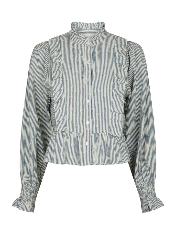 Petrine Stripe Blouse  Blue