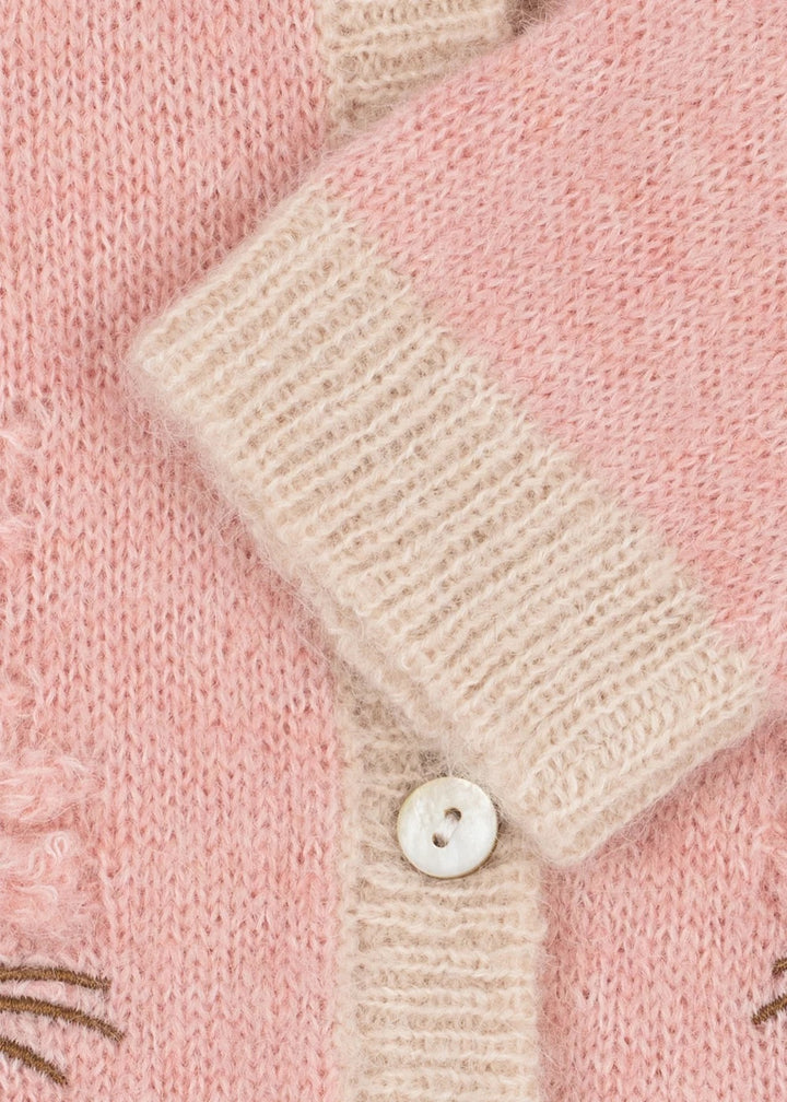 KITTY CARDIGAN  Silver Pink