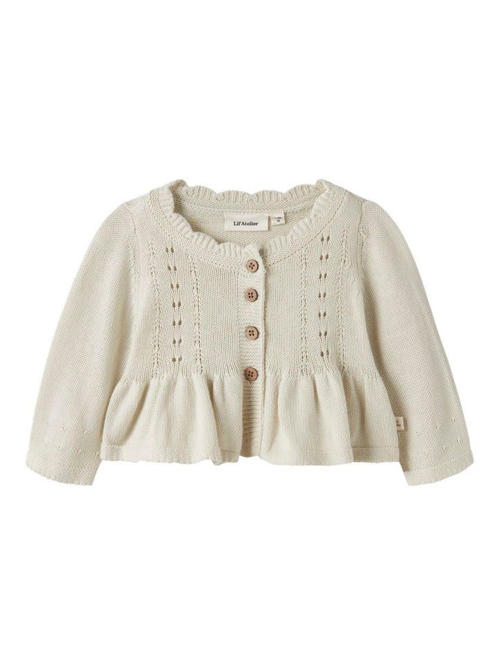 Ramla Rir Ls Short Knit Card Offwhite
