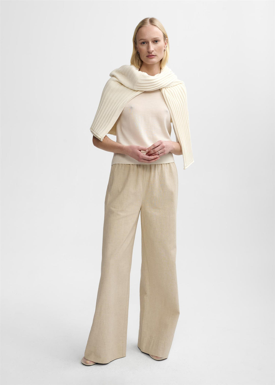 MINDY MERINO KNIT  White