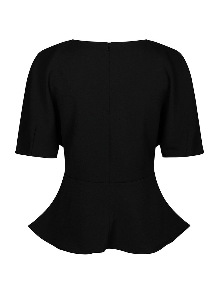 Josine Crepe Blouse  Black