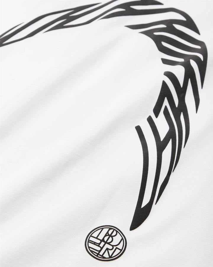 WBBaine Warp Tee  White-Black