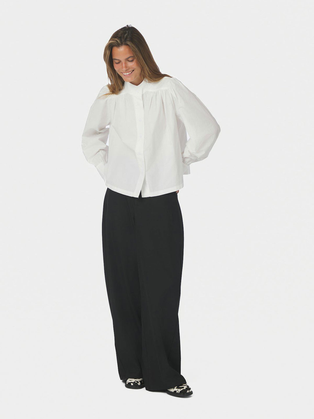 Melya Poplin Shirt White