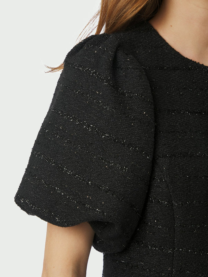Anela Boucle Blouse  Black