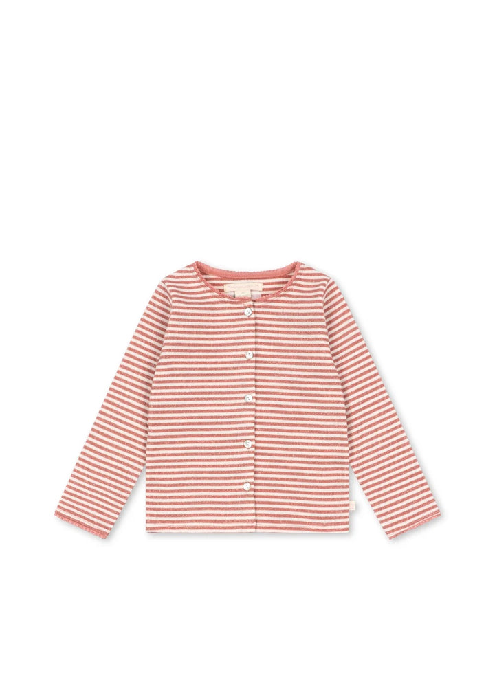 ROLI STRIPE CARDIGAN  Rose Cream Stripe