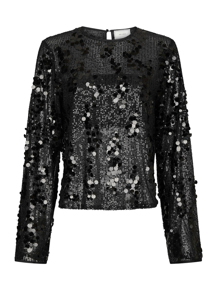 Blake Sequins Blouse  Black