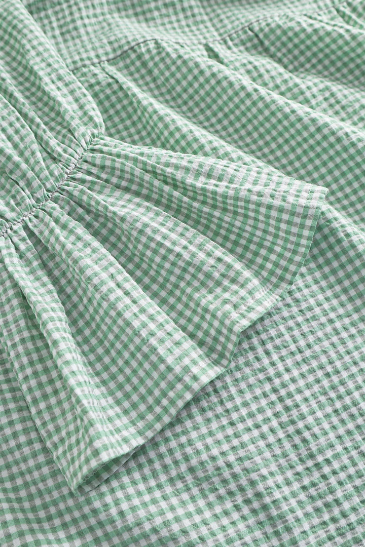 Indiana Dress  Green/ White