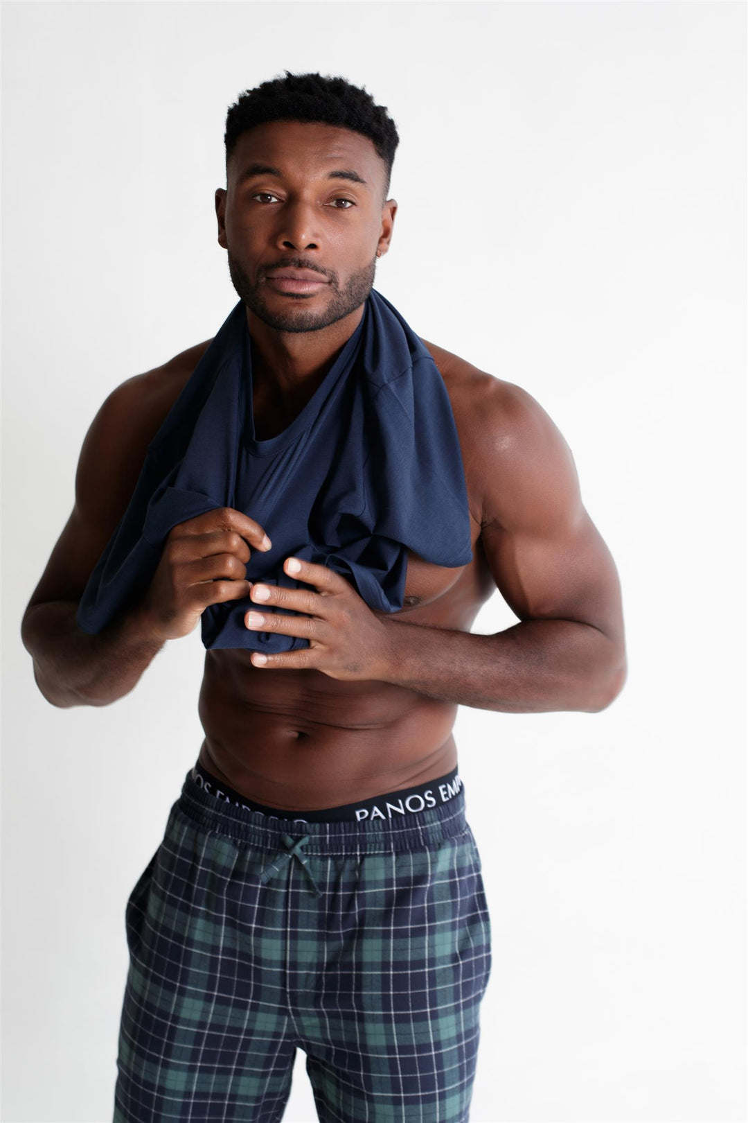 Pj Pant  Green Plaid