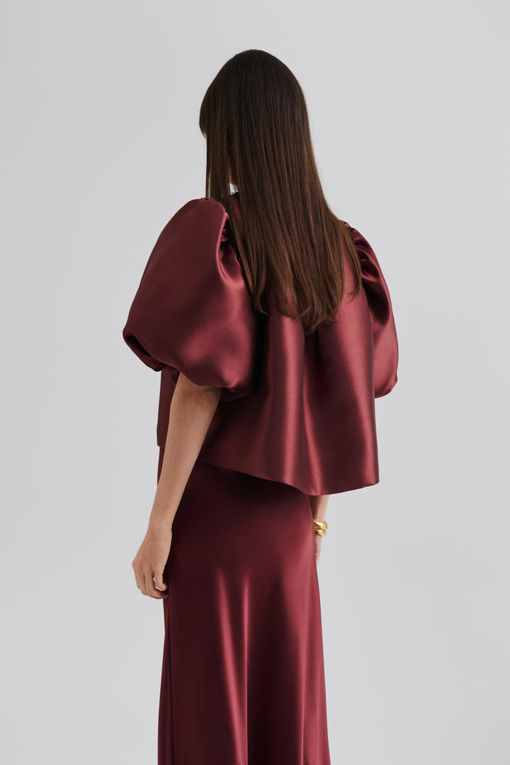 CLEO BLOUSE  Wine