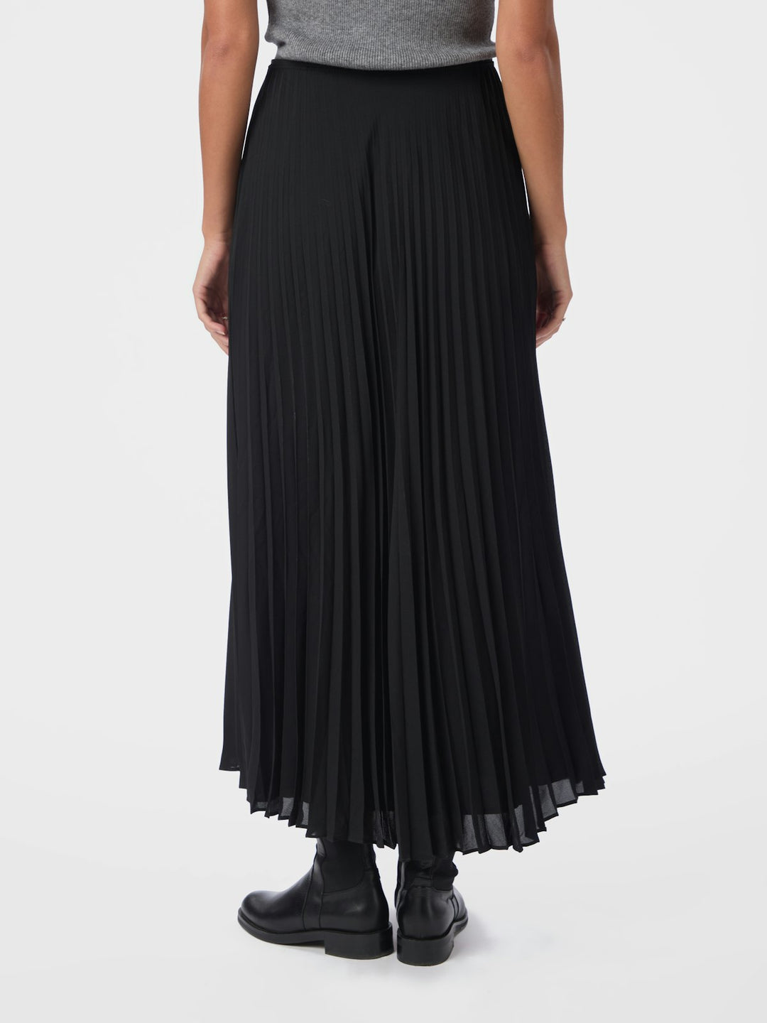Boni Simple Plisse Skirt  Black