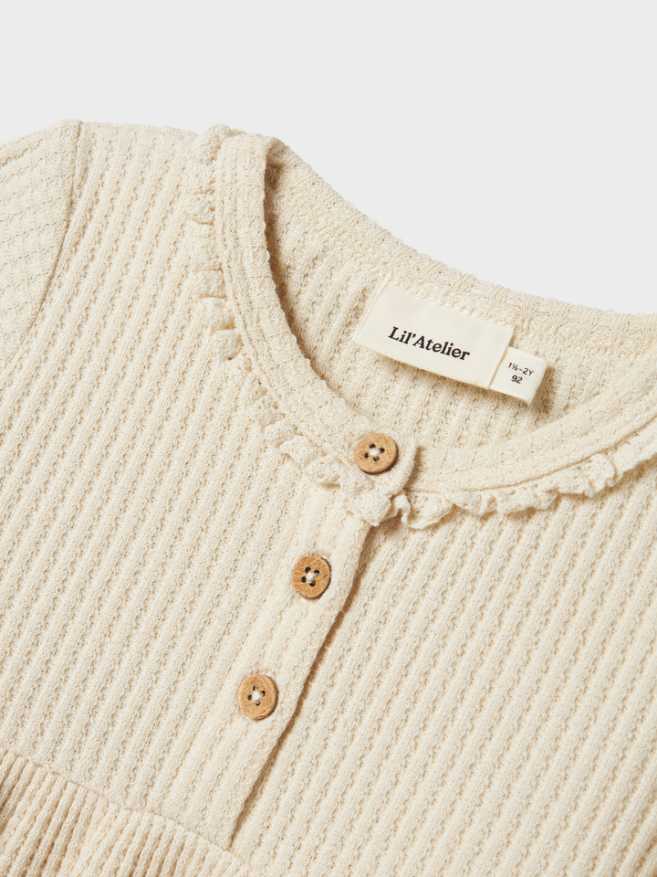 NMFOSANNE LS DRESS LIL  Offwhite