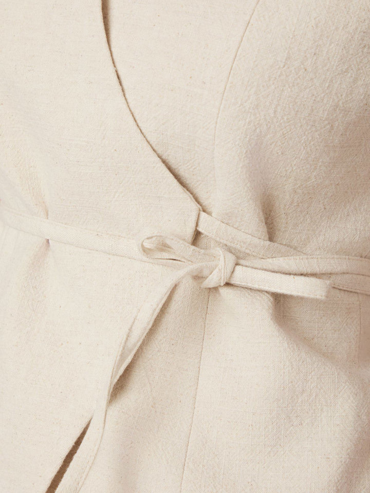 Samara Ramie Waistcoat  Natural