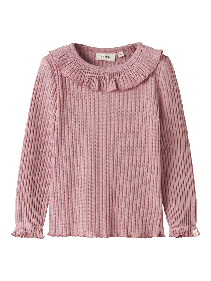 Kelsa Ls Slim Top  Mellomlilla
