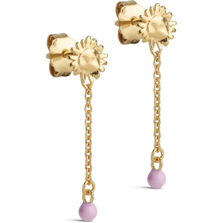 Earrings, Sunshine Drop  Pink
