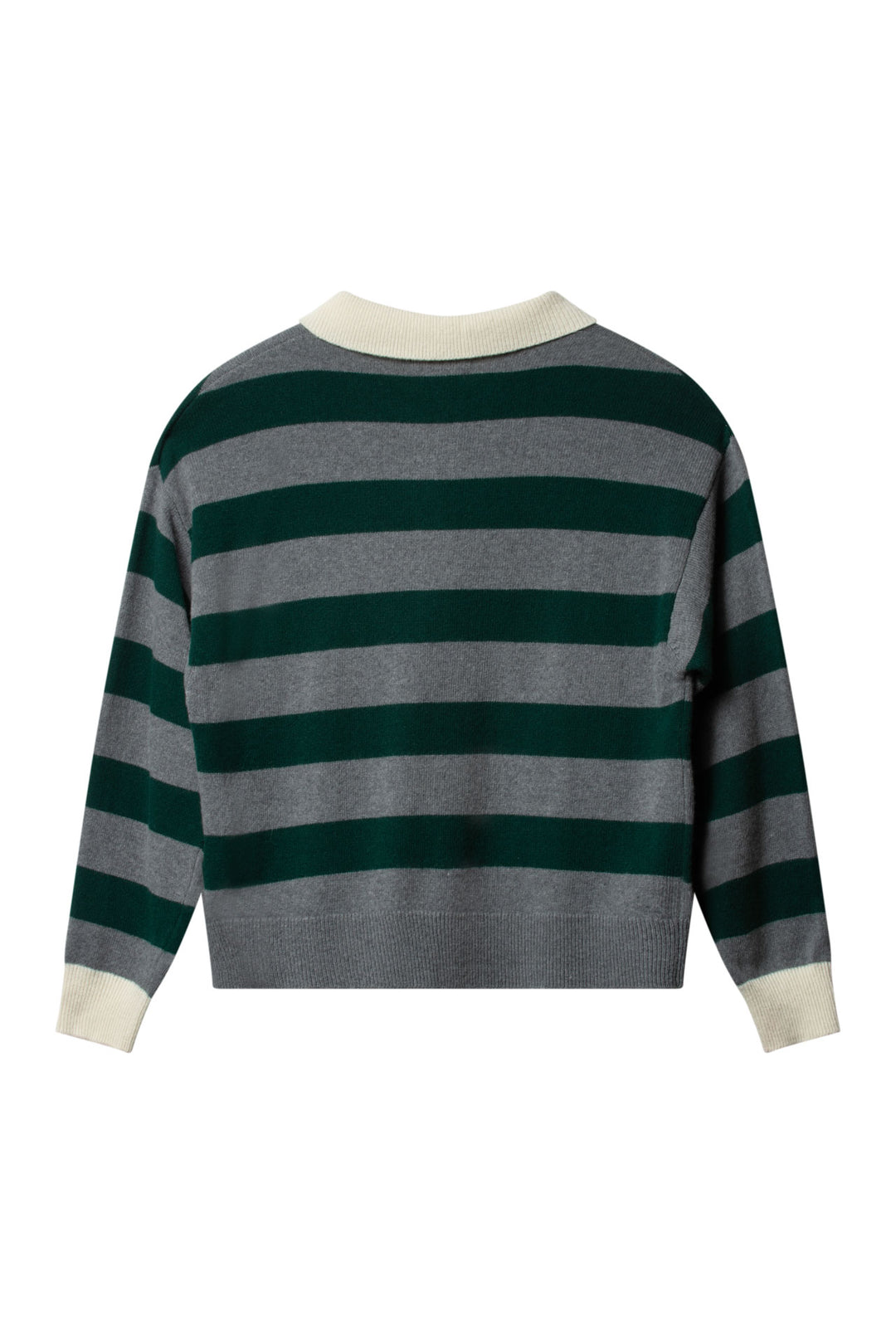 LEIGH Stripe  Dk Grey/Ivy Green