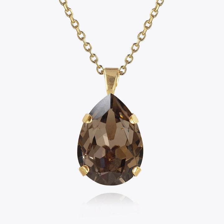CLASSIC DROP NECKLACE GOLD  Greige