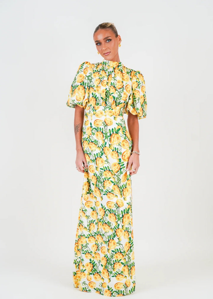 Holly Print Kjole Long  Print