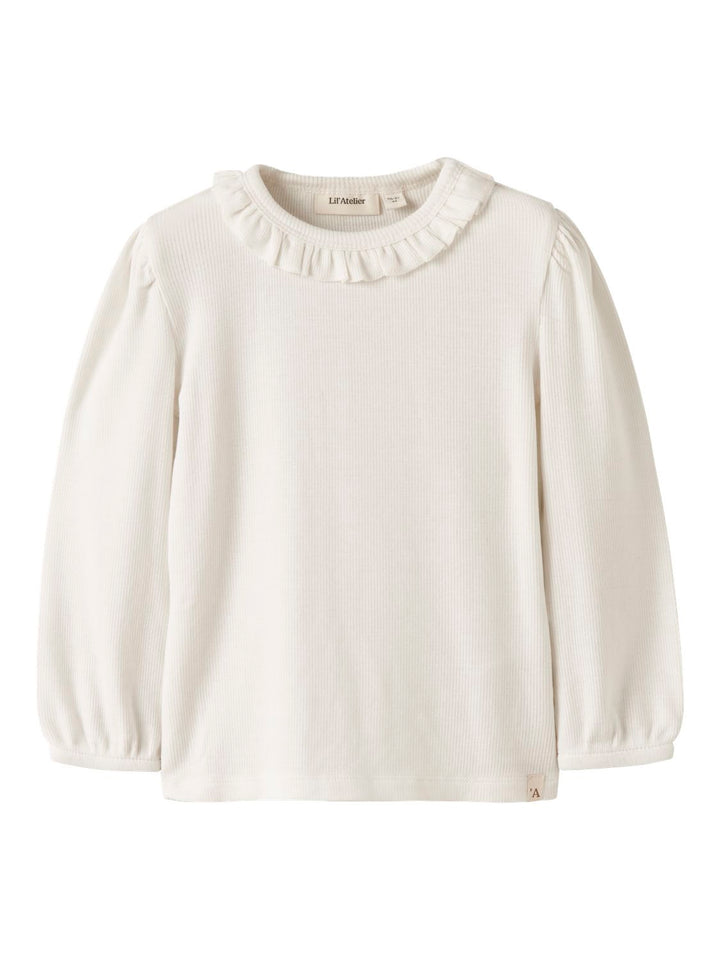 Frijo Ls Slim Top  Offwhite
