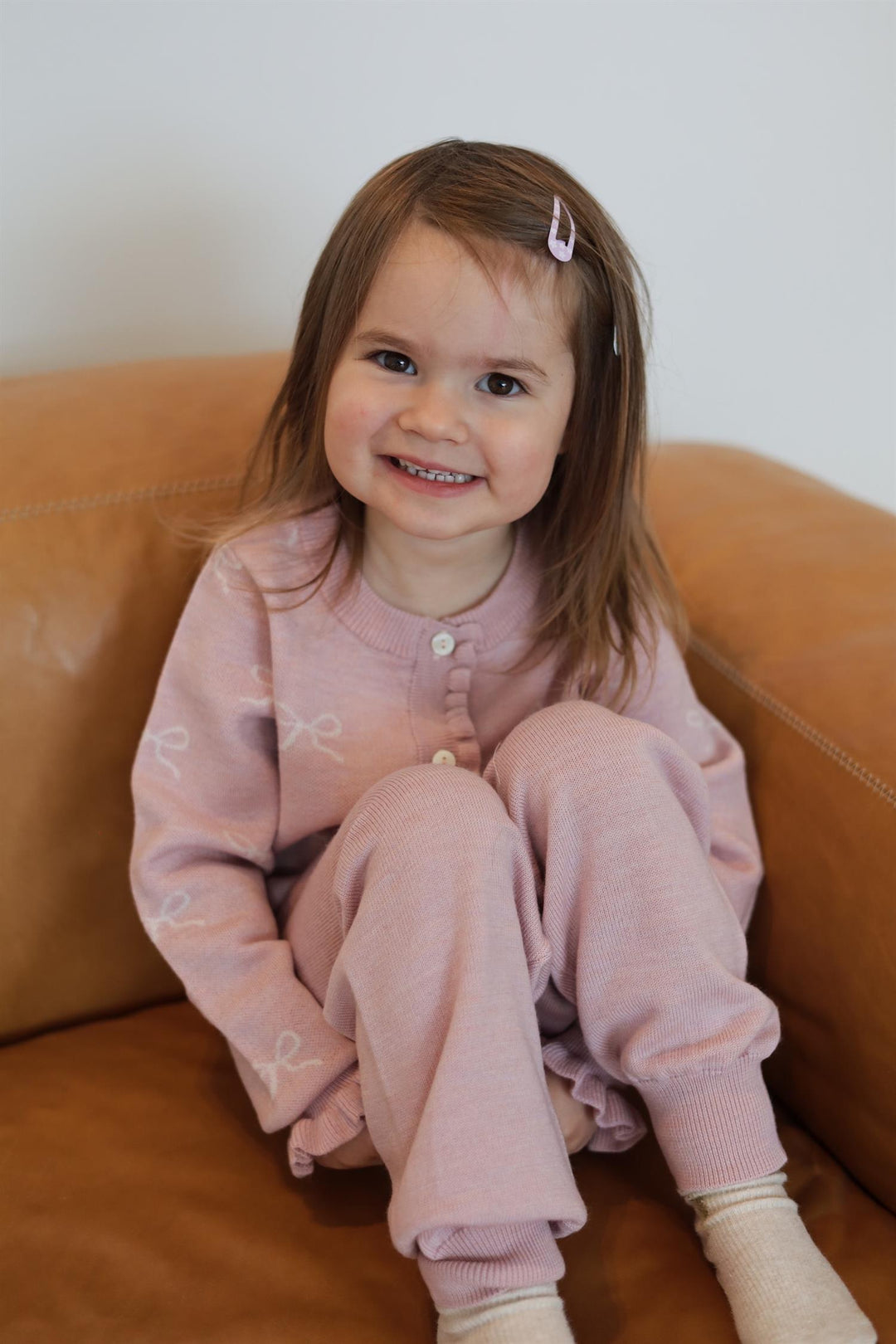 Lani strikket jakke  Soft Pink