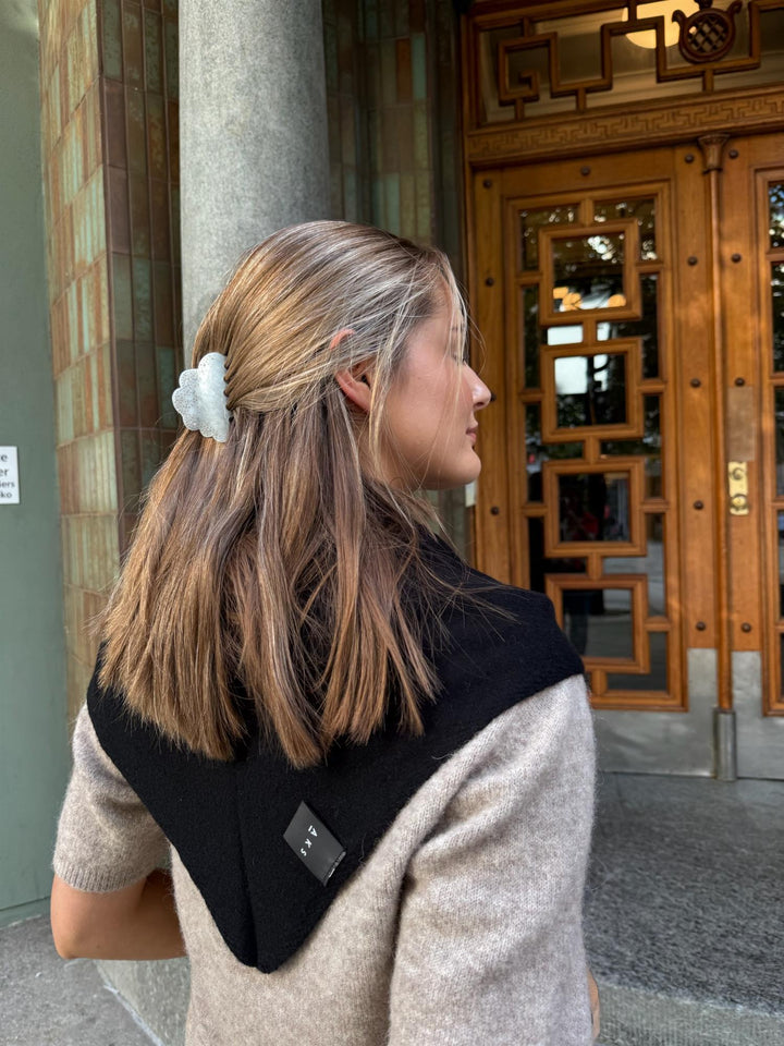 Mira Wool Cash Scarf  Black