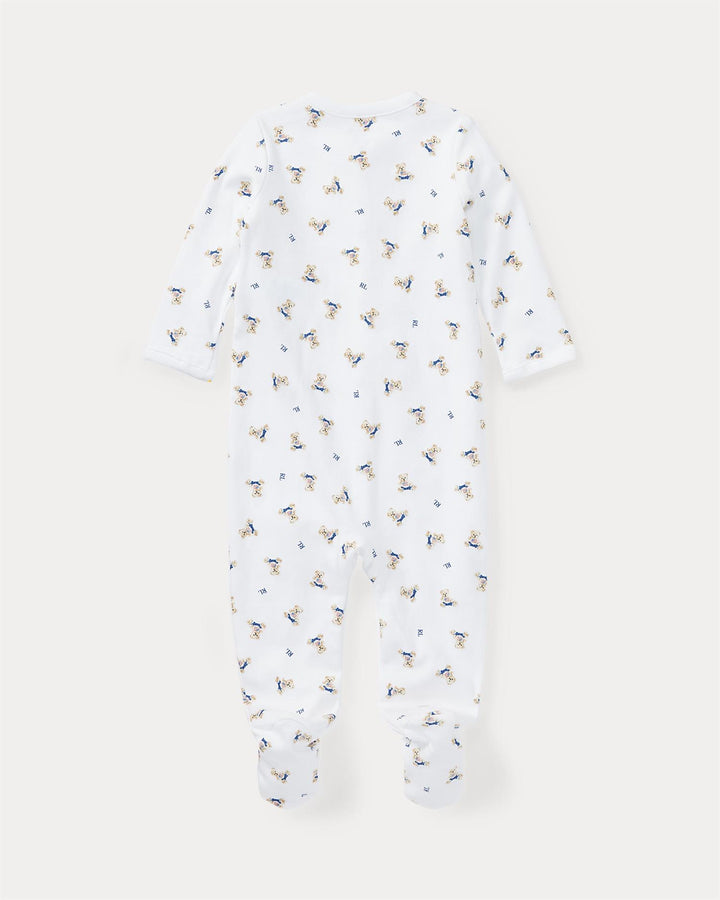 BEAR COVERAL-ONE PIECE-COVERALL  White Mu