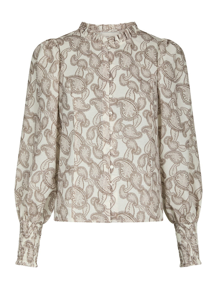 Gilda Soft Paisley Blouse  Creme