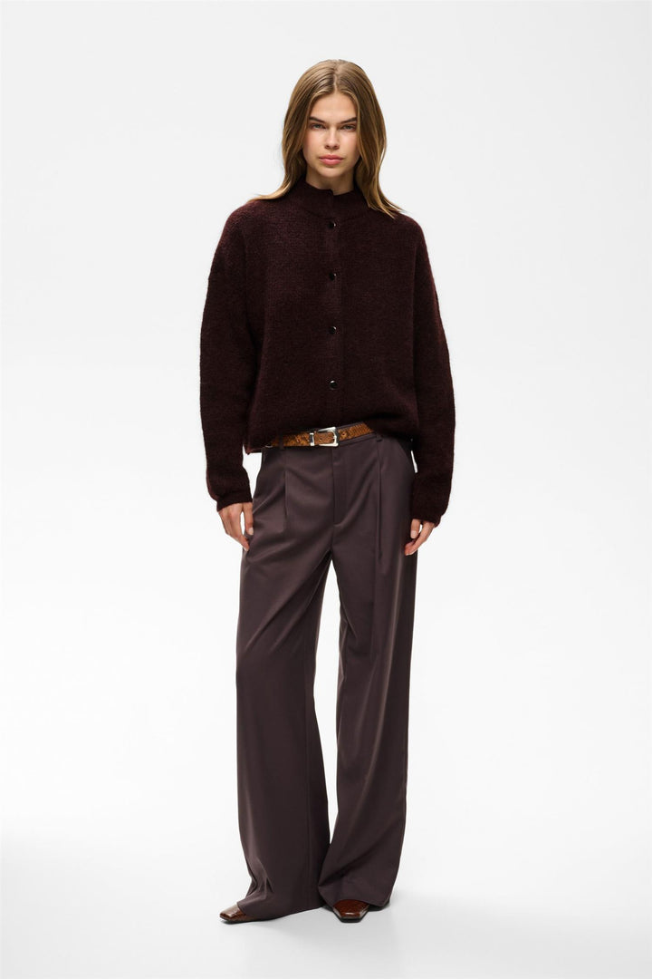 Gzdebbie Cardigan  Plum Melange