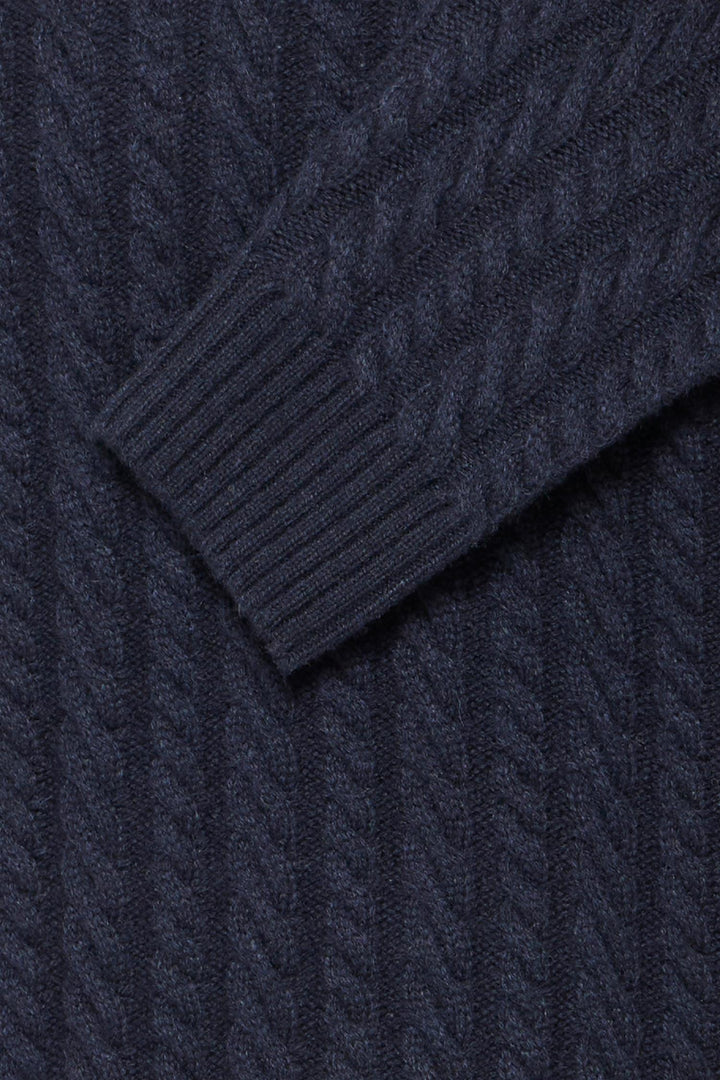 CFKARL CABLE WOOL MIX  Dark Navy