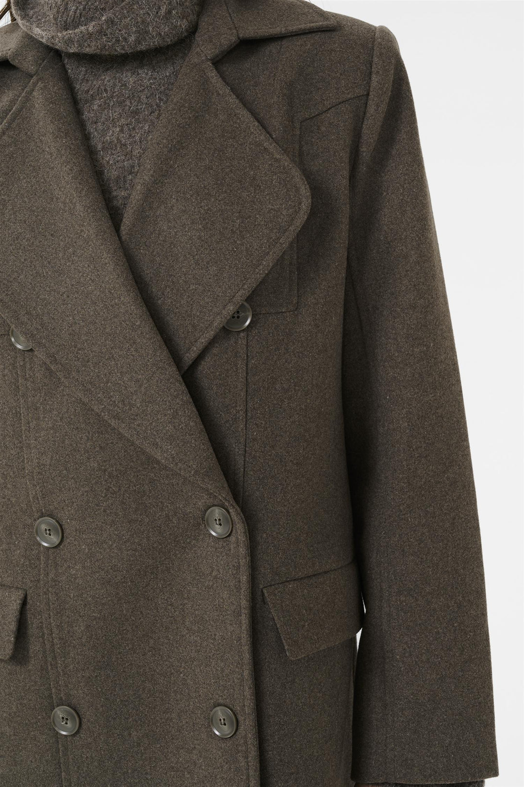 Gzzinka Long Coat  Dark Mole
