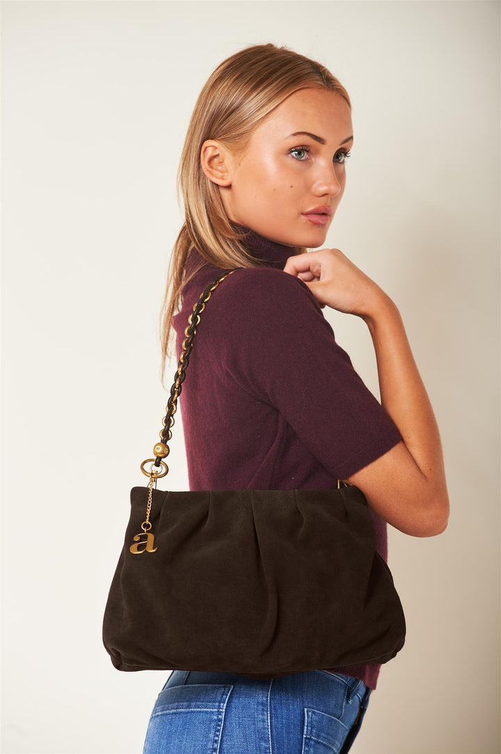 Maxime True Suede  Dk Brown