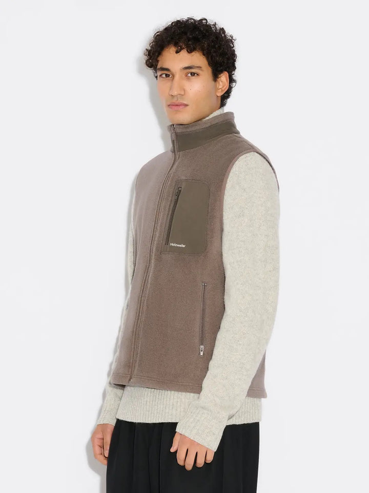 Dovre Fleece Vest  Taupe