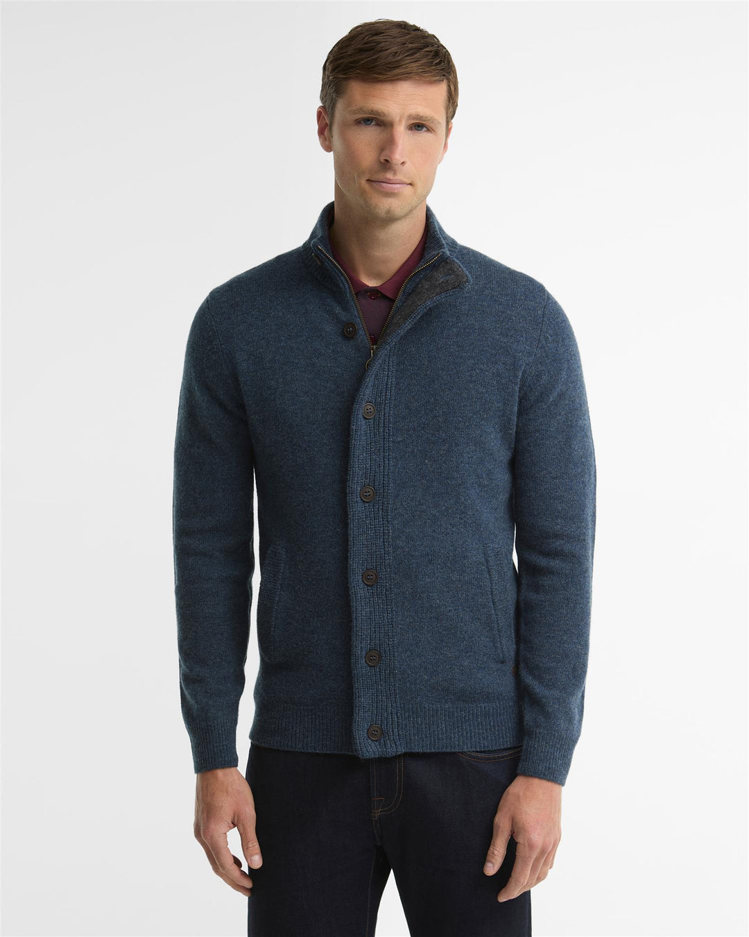 Barbour Ess Patch Zip  Dark Indigo
