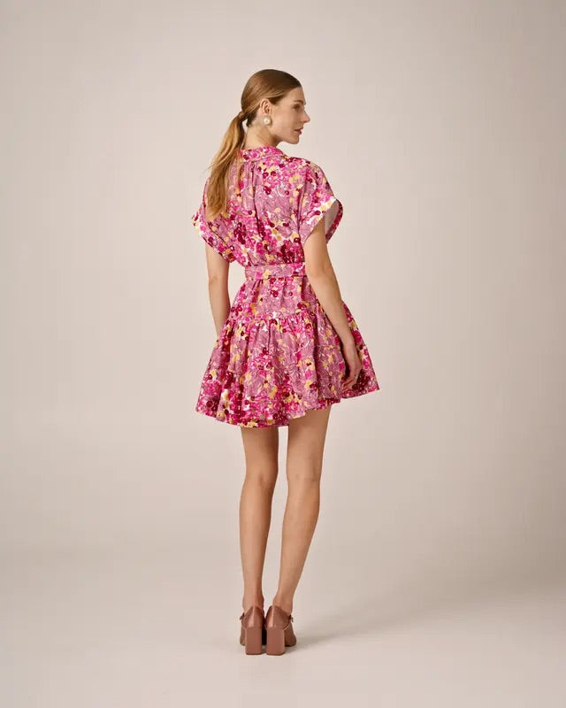 Poplin Belt Dress  Bright Field