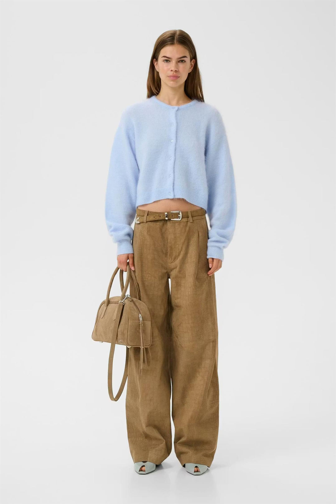 DEBBIE SHORT CARDIGAN  Blue Finch Melange
