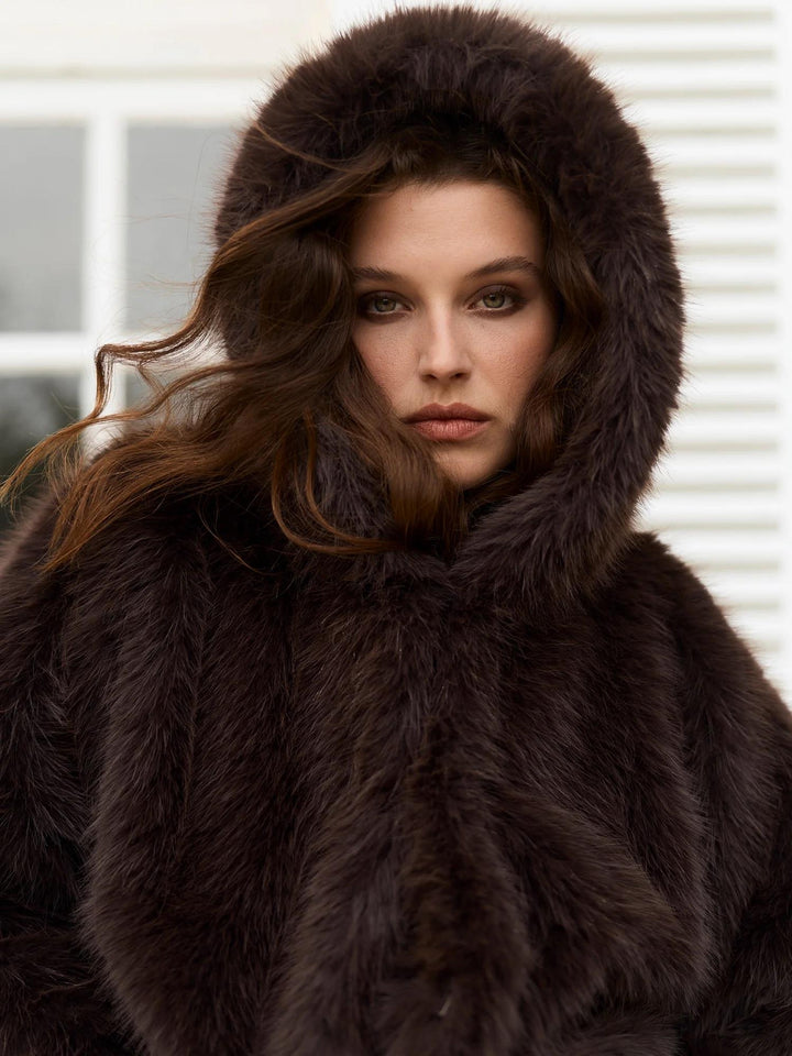 Bunny Faux Fur  Chocolate