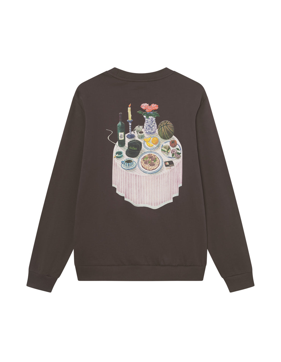 Cole Table Sweatshirt  Slate Brown