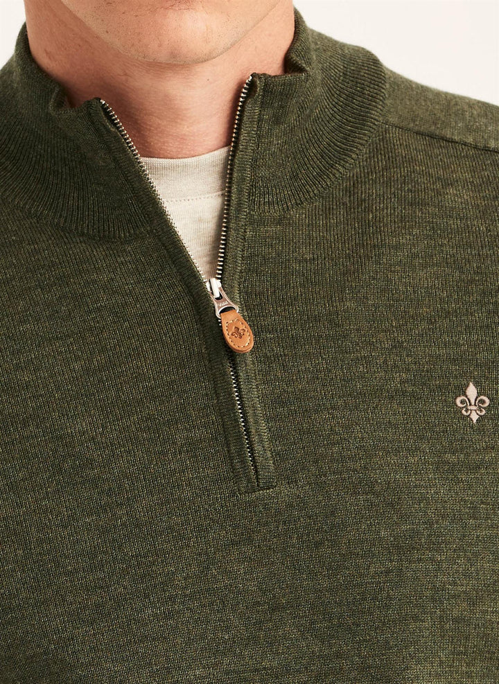 Merino john zip  Olive