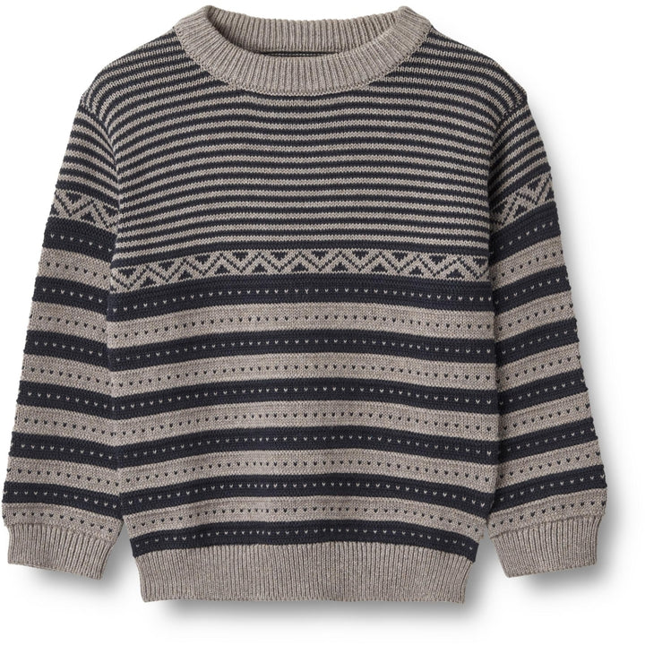 KNIT PULLOVER JANUS  Navy