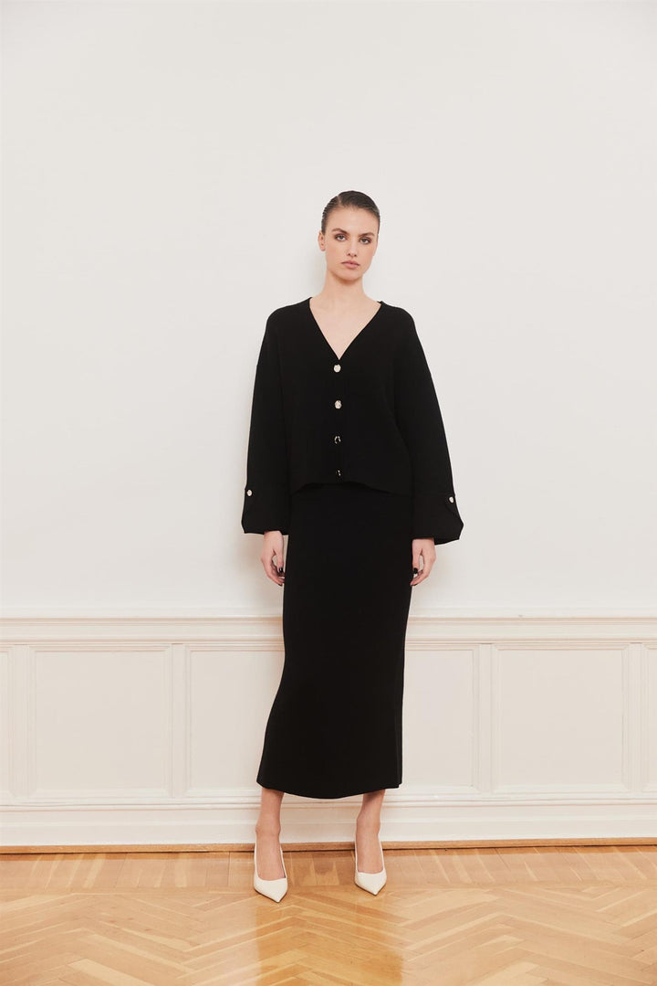 ATARI RIB SKIRT  Black