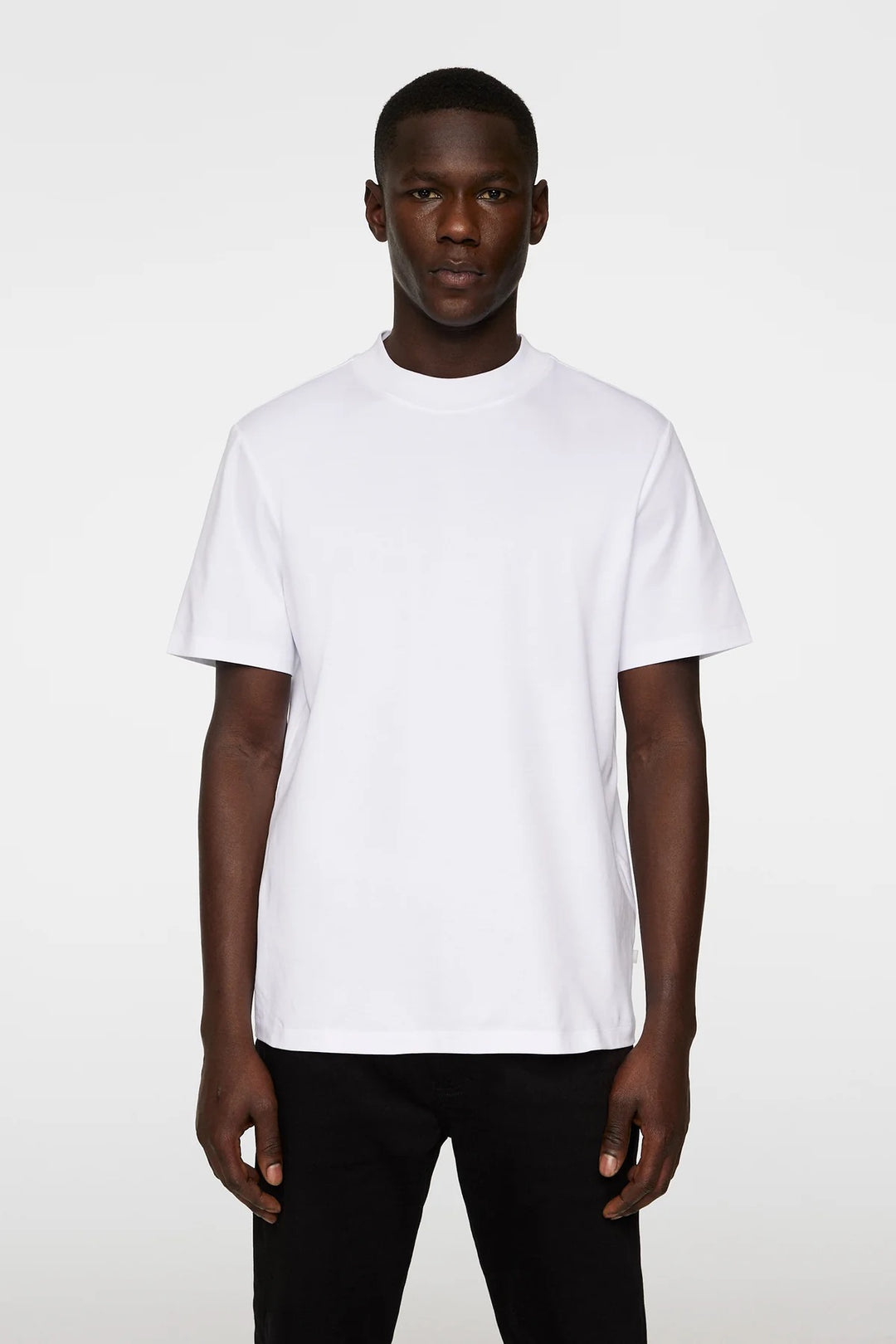 Ace Mock Neck T-Shirt  White