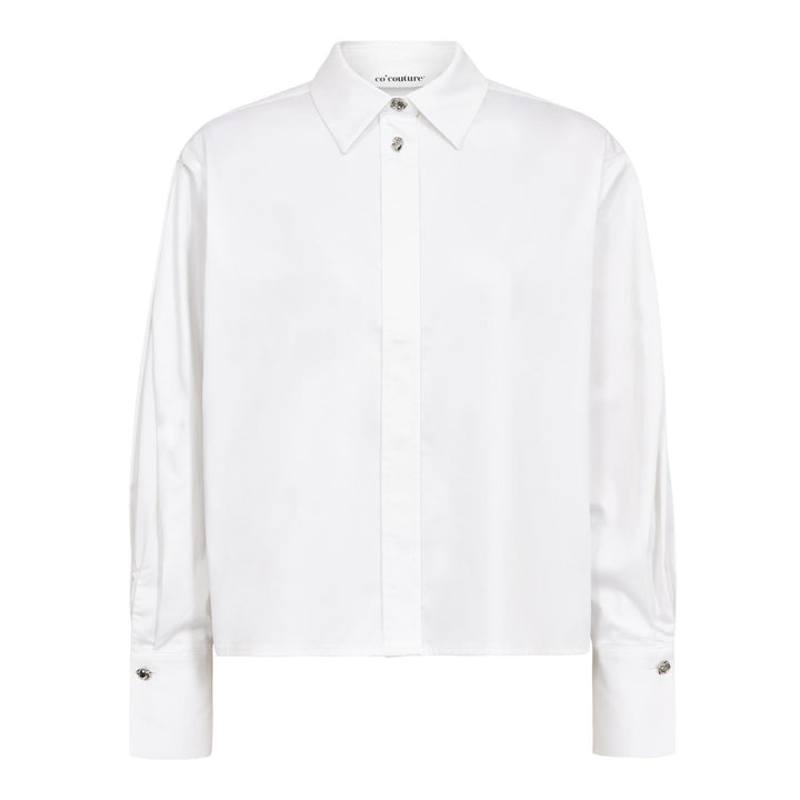 DaliaCC Sleeve Pleat Shirt White