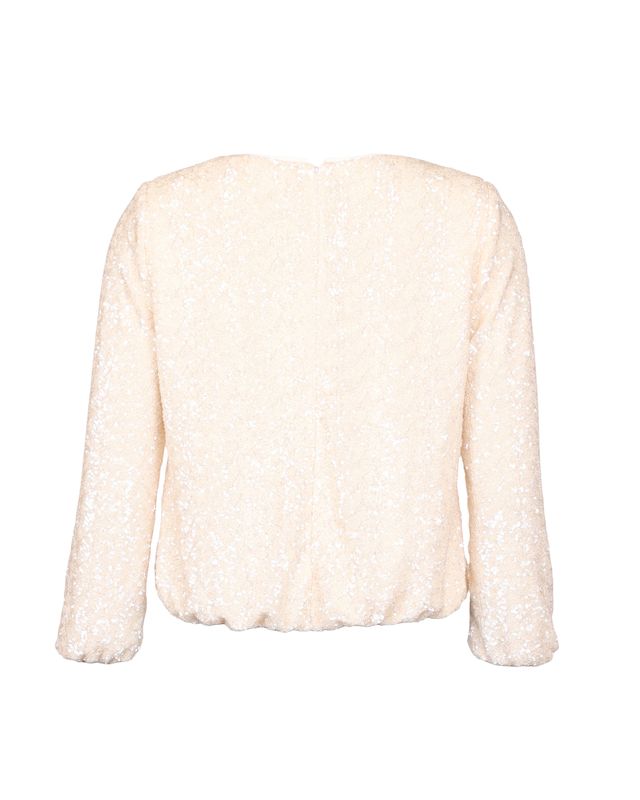 Beaded Blouse Champagne