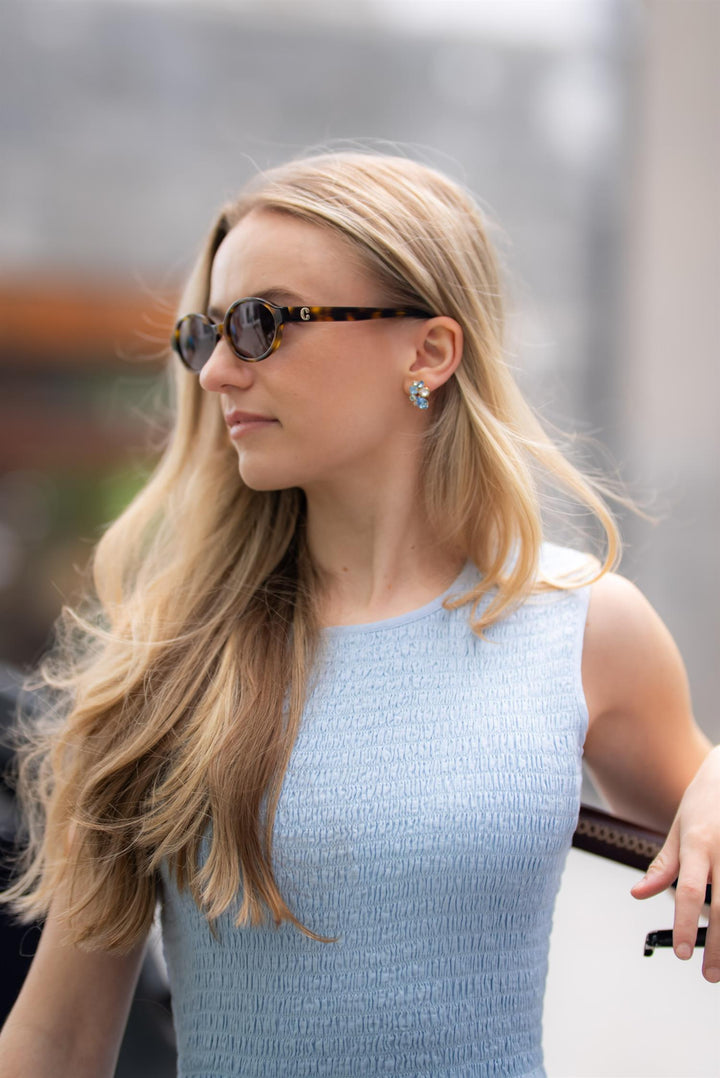 KATIE EARRINGS GOLD  Sky Combo